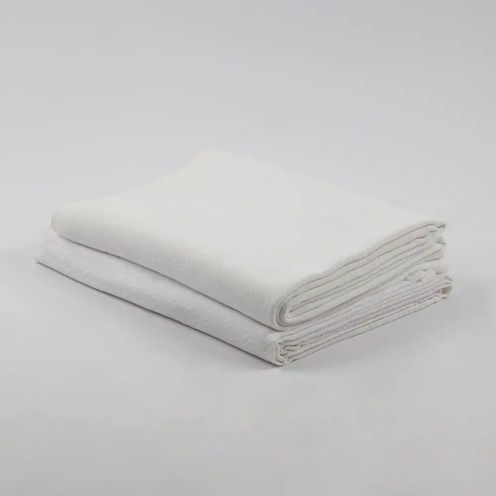 Thermal Blanket - 55% Cotton / 45% Polyester - Twin, 66" x 90", white