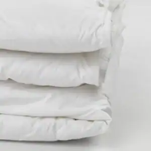 Camelot™ - Duvet Blanket - Cotton Ticking / Polyester Fill - Twin, 66" x 90", white