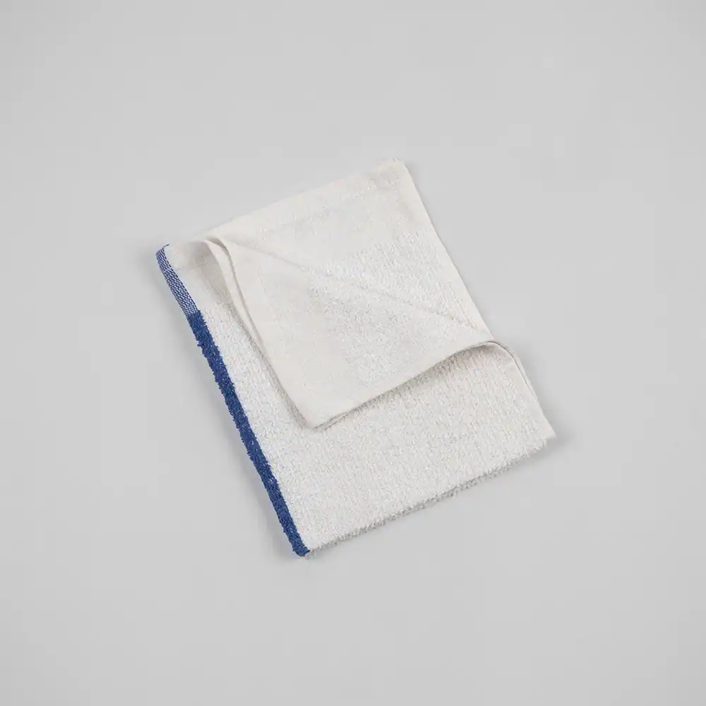 Bar Mop - OptiMop™ - 100% Cotton - 16" x 19", white-blue