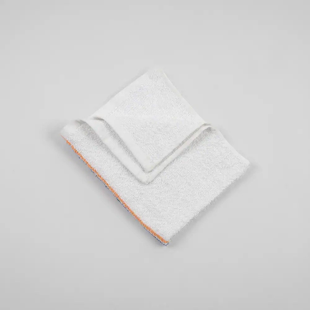 Bar Mop - 70% Cotton / 30% Polyester - 15.5" x 18.5", white-blue-gold