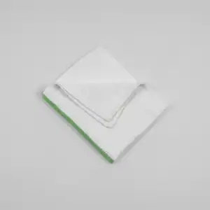 Bar Mop - 100% Cotton - 16" x 19", white-green