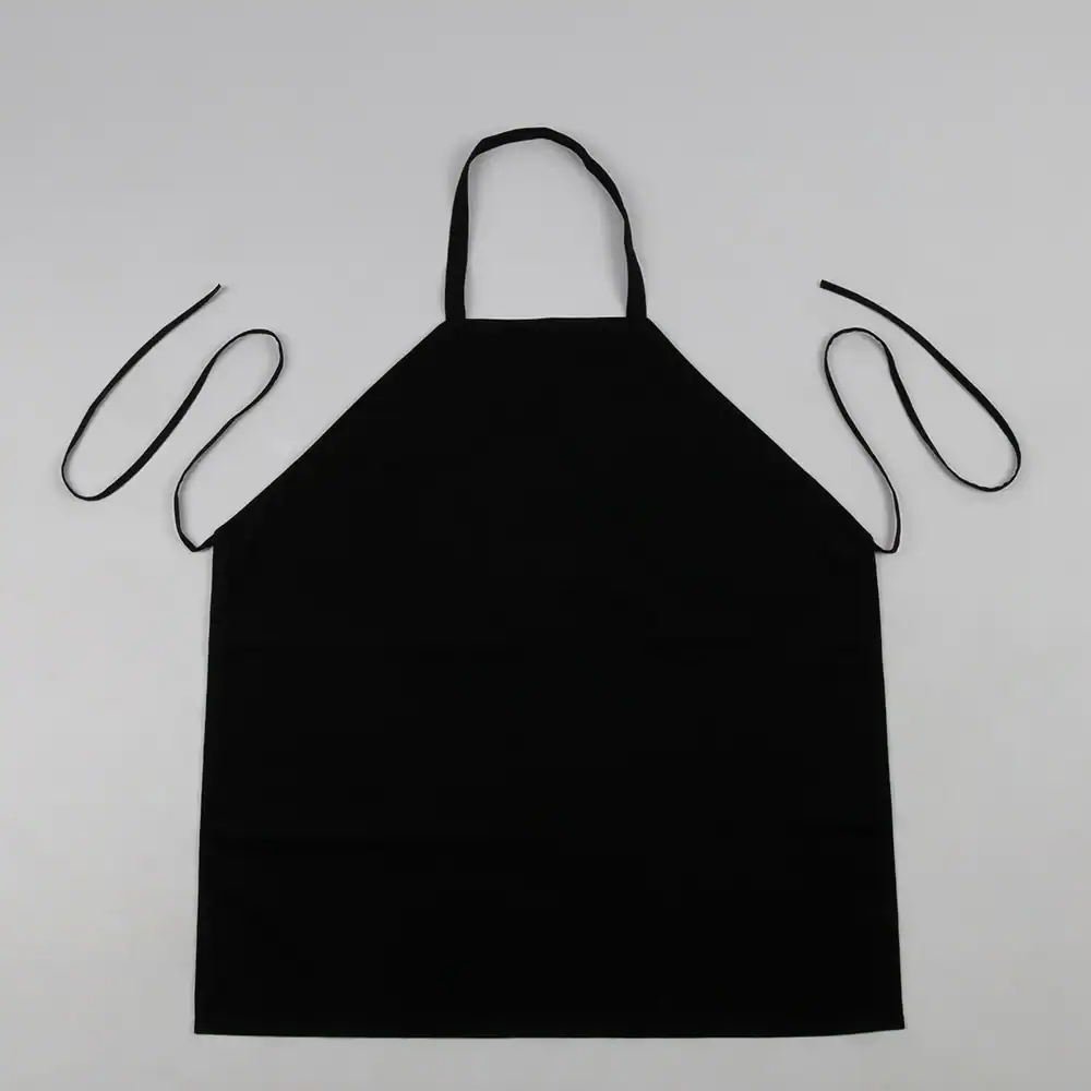 Prisma® - Bib Apron - 100% Spun Polyester - 30" x 34", black