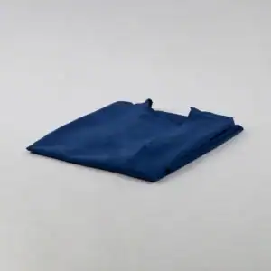 Wrap-Around Patient Gown - 100% Polyester - One Size, blue