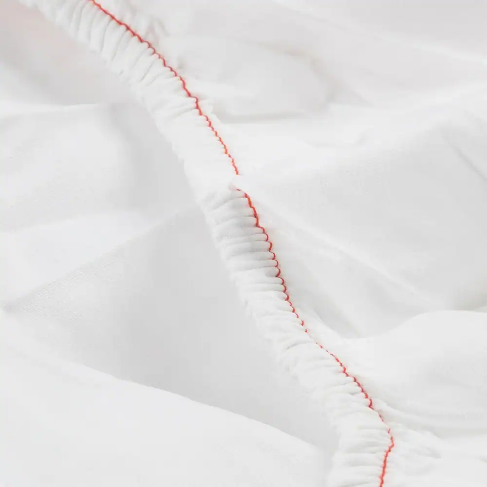 ComfortWeave™ - T-180 Fitted Sheet - 55% Cotton / 45% Polyester - Full, 54" x 80" x 12", white