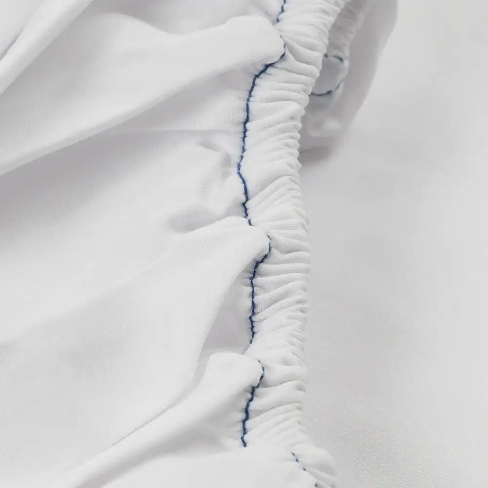 ComfortWeave™ - T-250 Fitted Sheet - 60% Cotton / 40% Polyester - Queen, 60" x 84" x 15", white